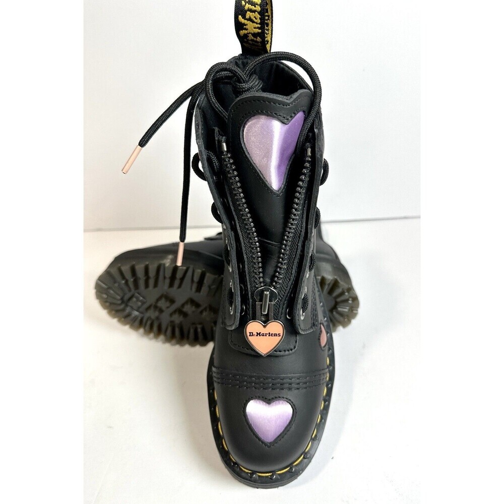 Dr. Martens Sinclair Heart Chunky Platform Boot Size 7 Unique Sweet Details - Picture 5 of 11